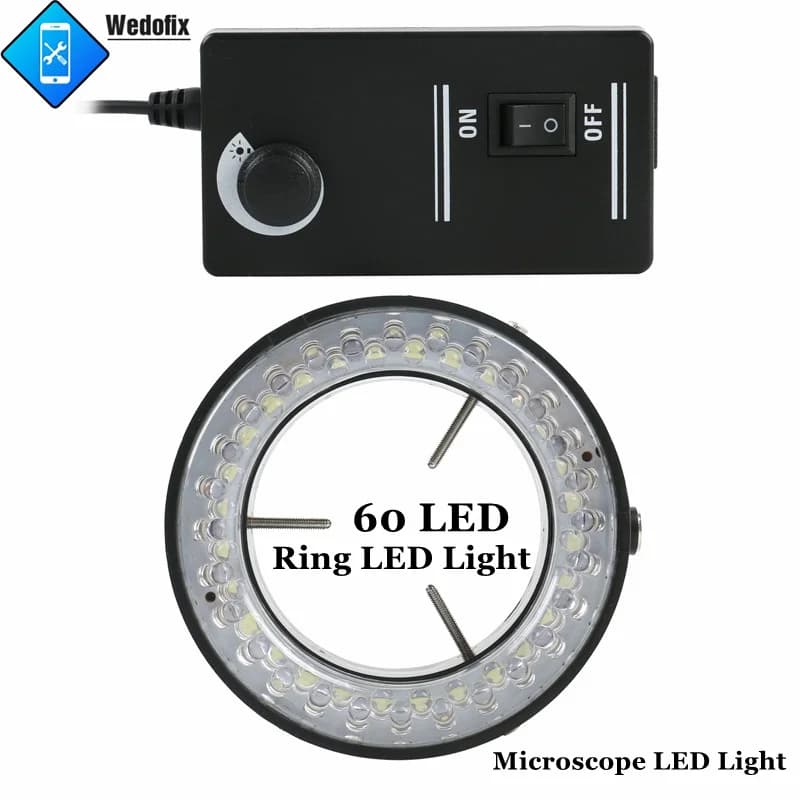 60 Lamp Adjustable Microscopy Ring LED Light Easy Control Microscopy Light Diameter 60 mm