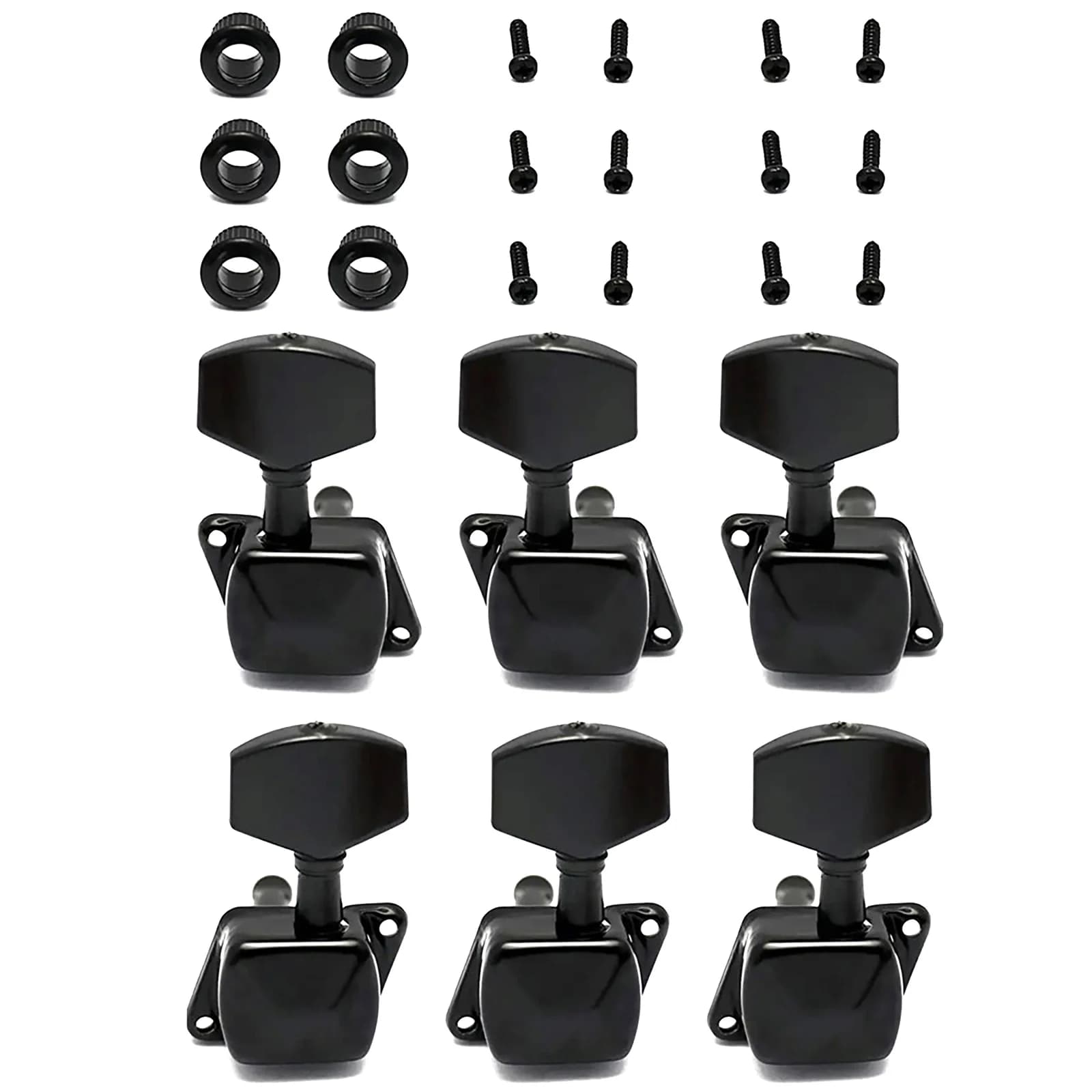 Pack of 6 semi-closed 3L tuners 3R guitar cord pyrolic machine heads for electric guitar tuning parts for folk acoustic guitar