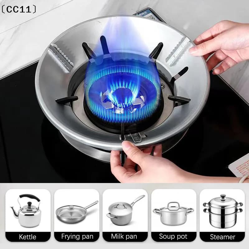 8 slot gas stove cover, eco-friendly, windproof, energy-saving, heat-resistant, durable, fire-retardant, for camping damage CC11
