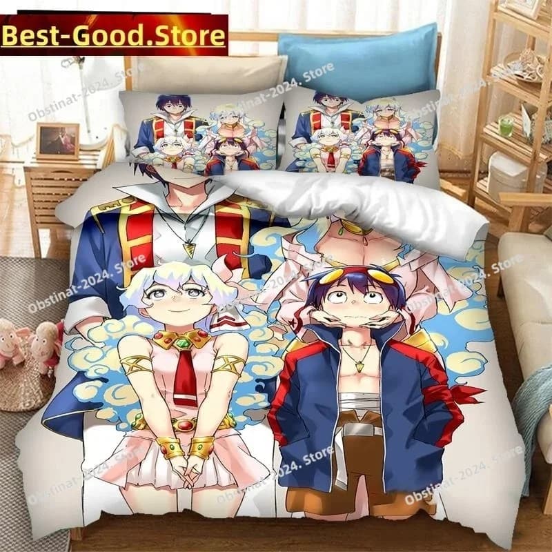3D Stampato Anime Tengen Toppa Gurren Lagann Copripiumino Set di biancheria da letto Doppio Twin Completo Queen King Biancheria da letto per bambini adulti Copripiumino