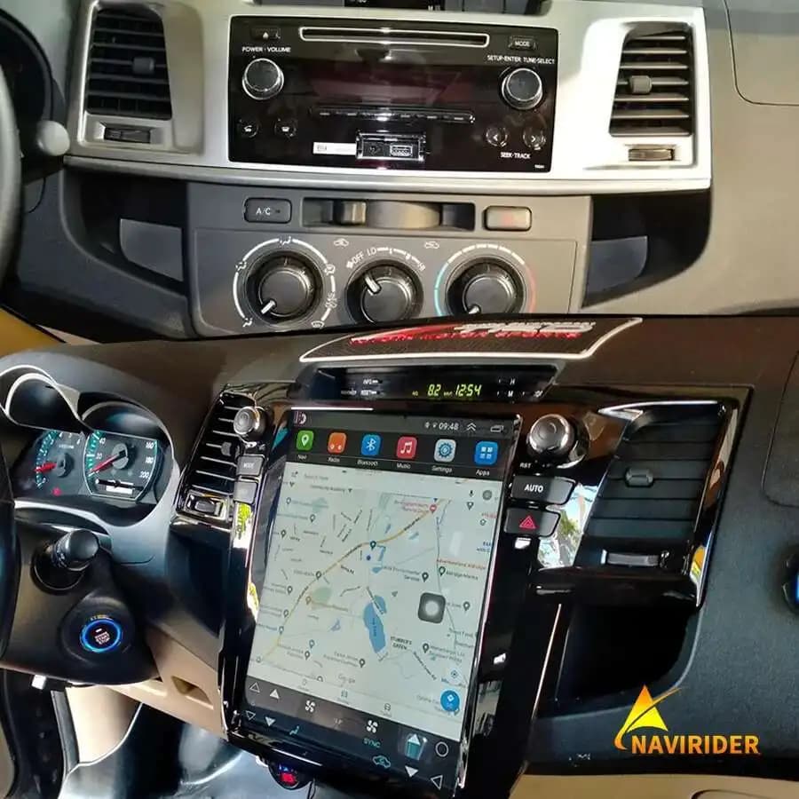 Per Toyota Fortuner 2010 Android 15 GPS Hilux Srv 2012 Schermo Touch da 12,1 Pollici, Radio Stereo, Carplay, Lettore Multimediale Video per Auto