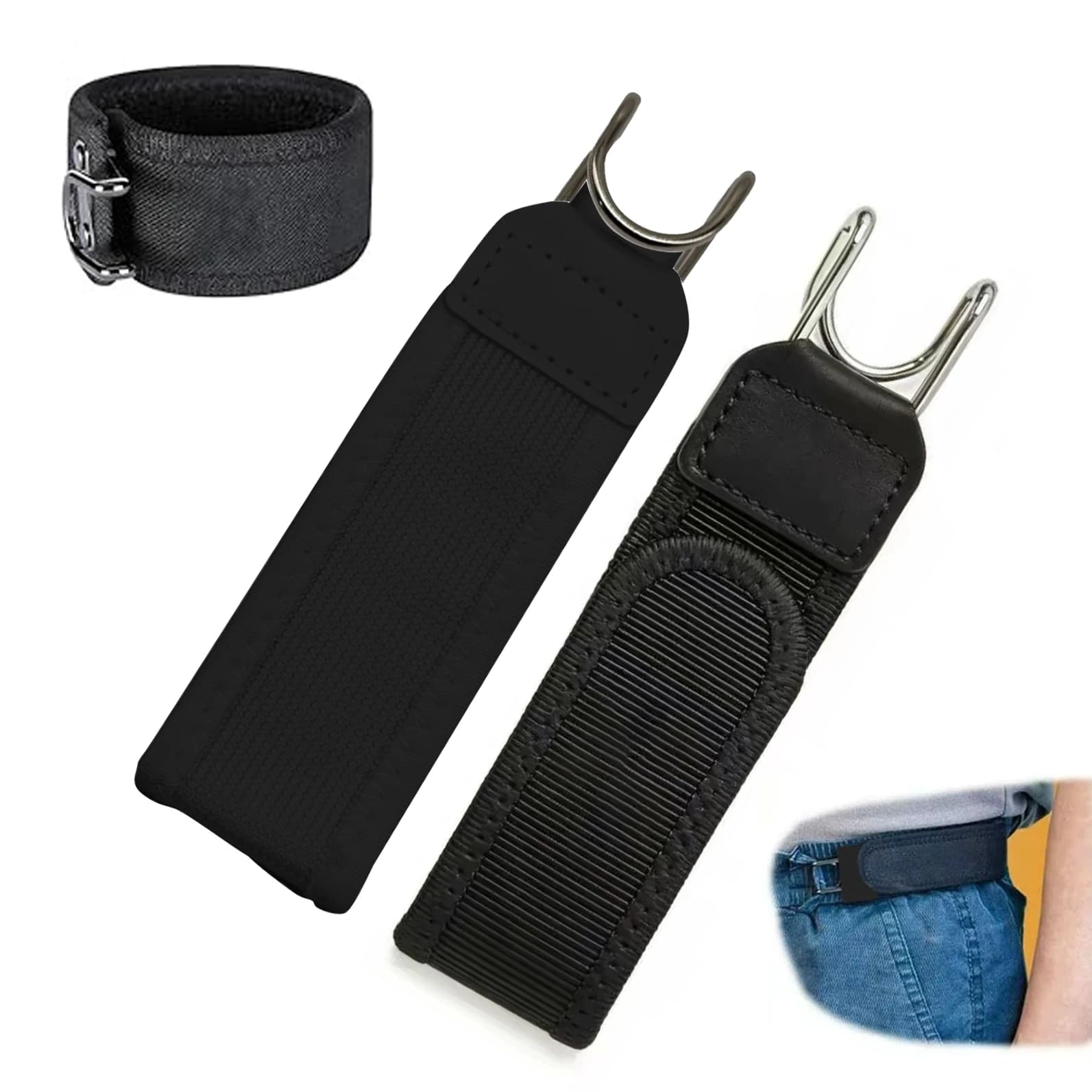 Belt without nylon buckle, elastic belt without buckle for men and women, invisible belt for adults for everyday use
