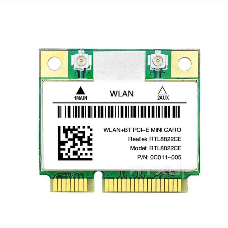 X07A RTL8822CE 1200Mbps 2.4G/5Ghz 802.11AC Scheda WiFi Rete Mini PCIe Bluetooth 5.0 Supporto Laptop/PC Windows 10/11