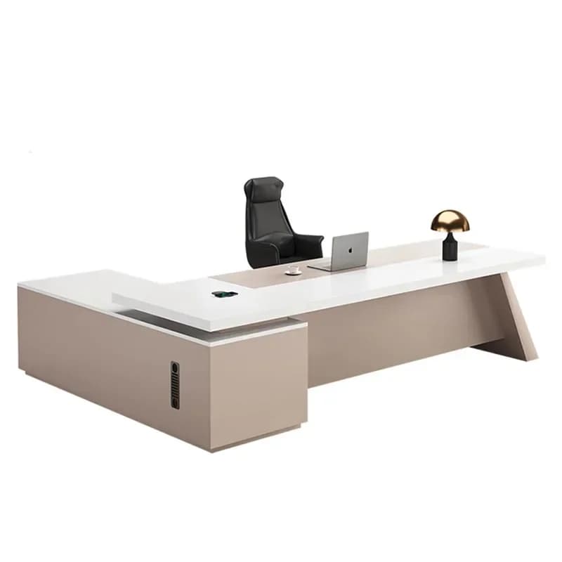 y Cassetti Scrivania da ufficio a forma di L Monitor in piedi Portaoggetti Reception Scrivanie per computer Esecutive di lusso Mesa Escritorio