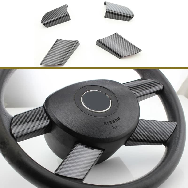 Copertura Decorativa per Pulsantiera del Volante Auto, Adesivo per Volkswagen POLO 2004 2005 2006 2007, Accessori