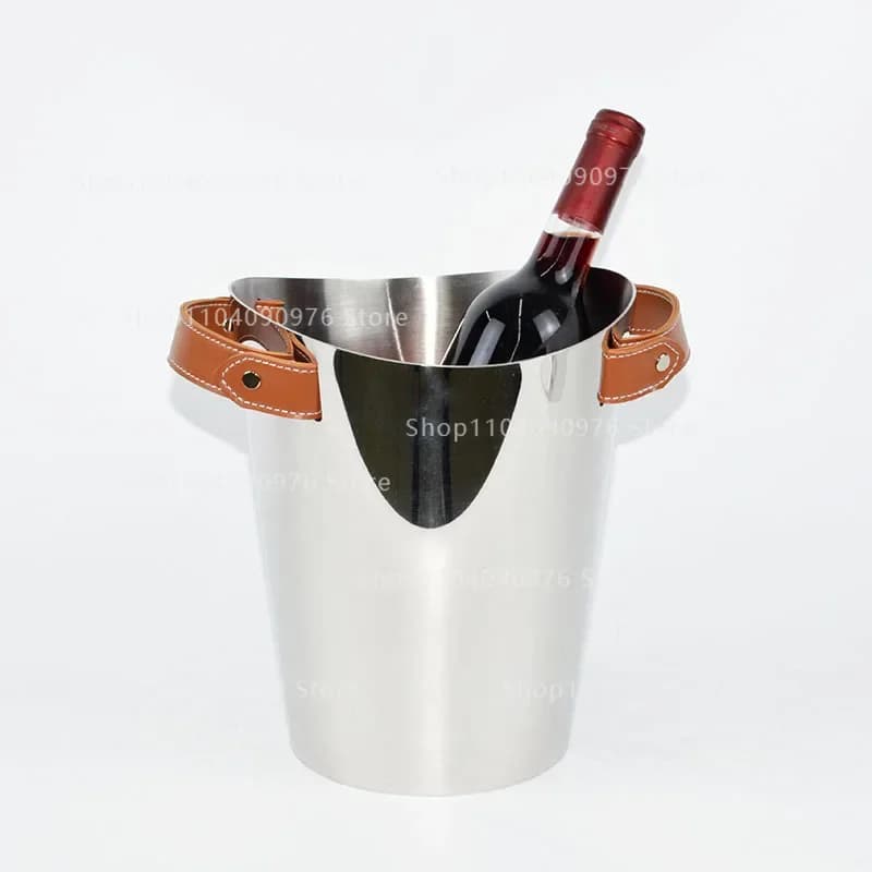 Set da Bar di Lusso in Acciaio Inox Europeo - Shaker per Cocktail, Secchiello per Ghiaccio, Ciotole per Snack e Vassoio - Accessori per Bar Domestico