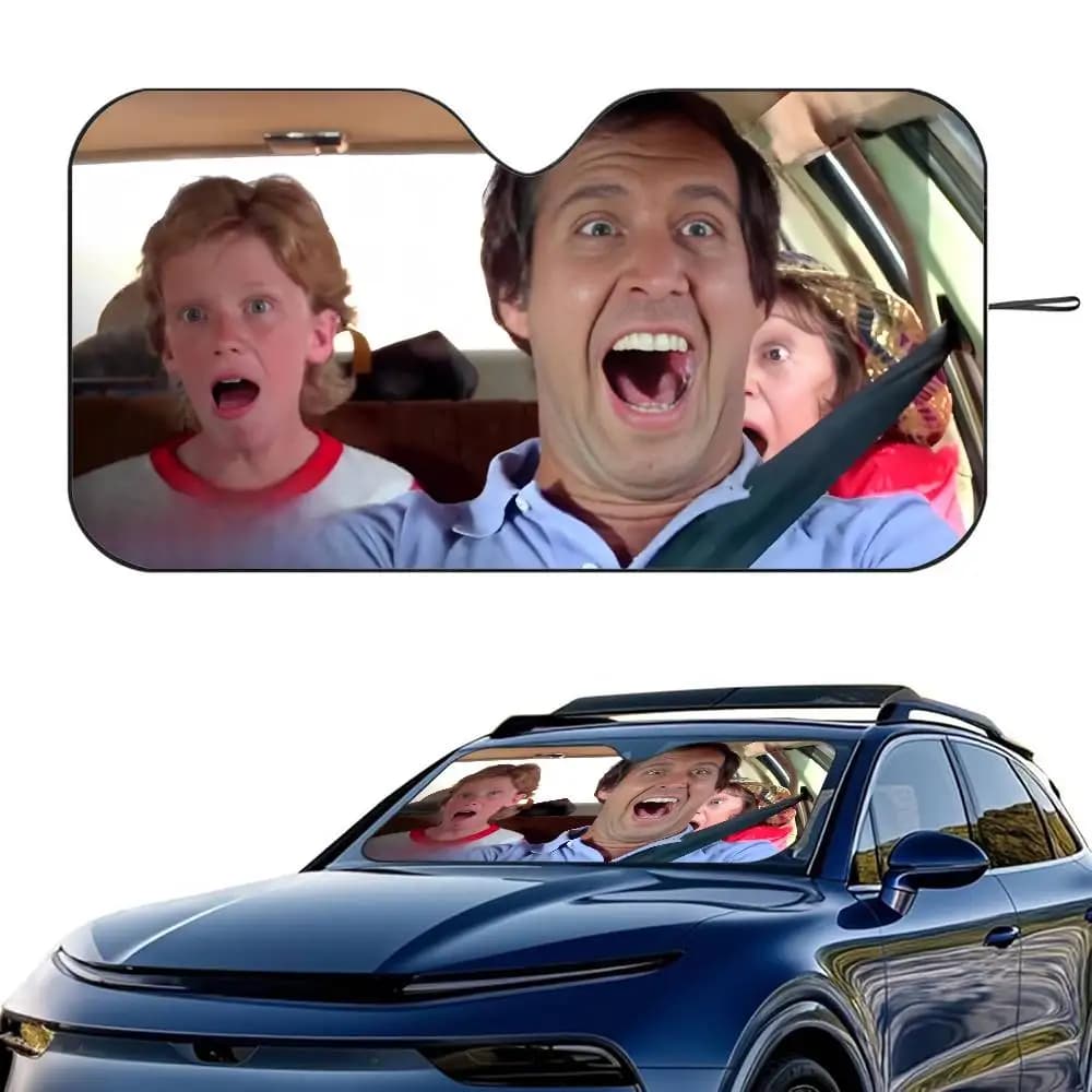 National Lampoon's Vacation Car Parasole Parabrezza Pieghevole Isolamento a tre strati Parasole con ventosa Blocchi Raggi UV Sole