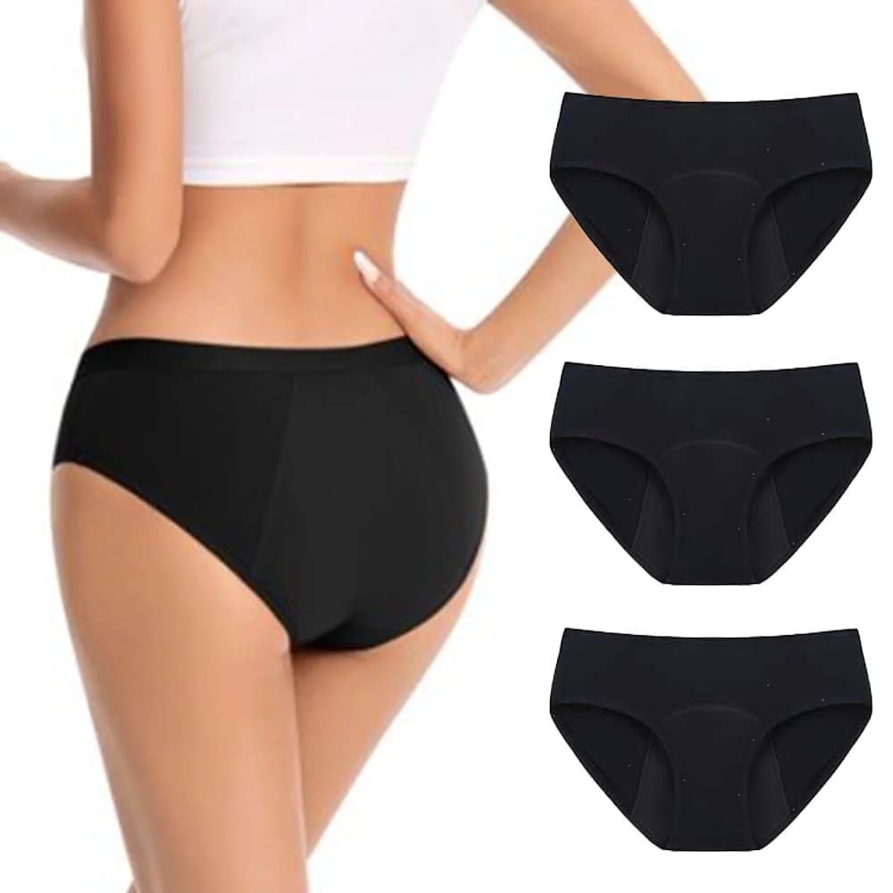 1/4 Pezzi Mutandine Mestruali da Donna, Assorbenti, Anti-perdita, in Cotone, Post-parto, Slip Fisiologici per Adolescenti, Taglie S-3XL