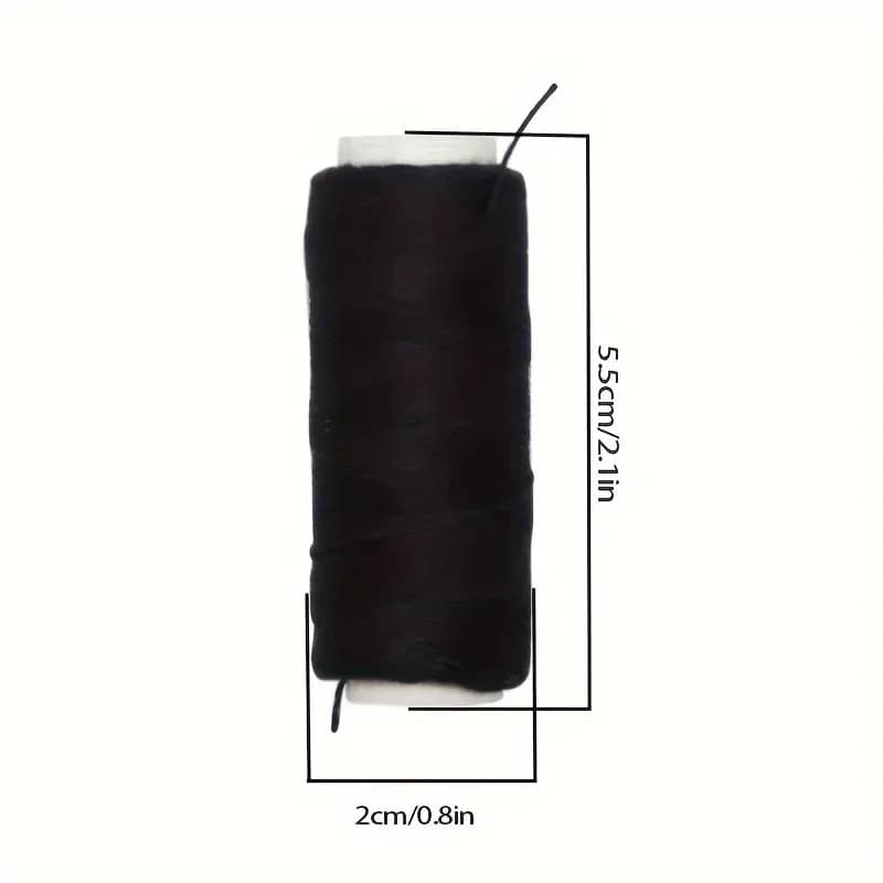 Filo per cucire capelli + Ago J+I+C in nylon per trama di capelli, 4 colori, per accessori per extension, extension a clip, strumenti per parrucche