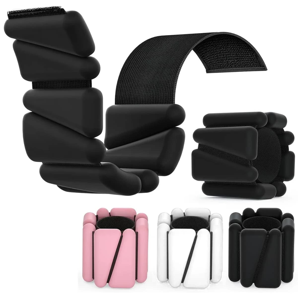 900g Exercise Weight Wristband Adjustable Fitness Wrist Weight Bracelet Silicone Ankle Strap Outdoor Gym Running Training