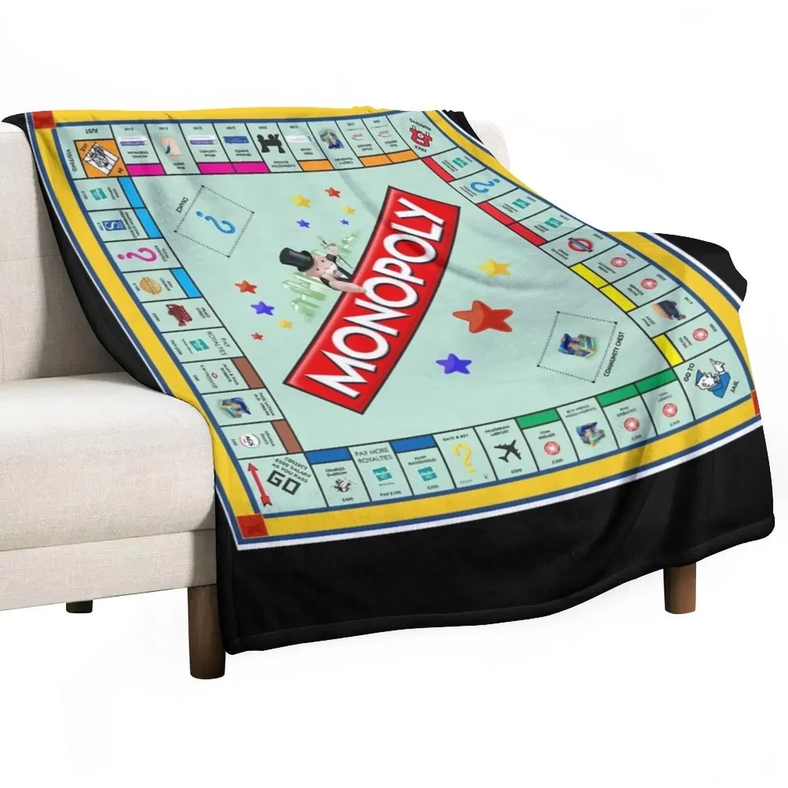 Gioco da tavolo di monopolio coperta da tiro classica idee regalo di san valentino coperte Decorative