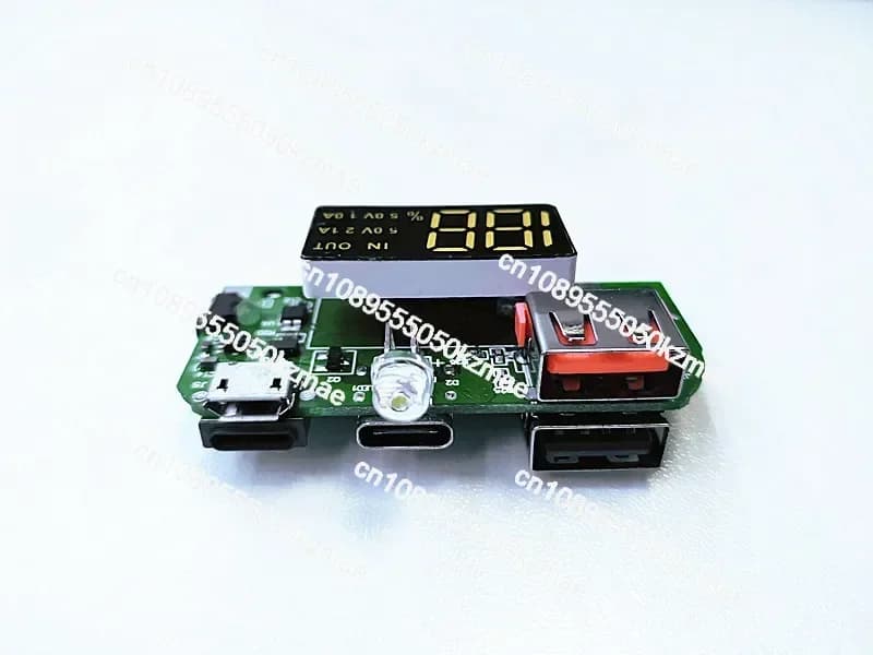 IP5306 Power Bank Mainboard with 3 Input Ports, 5V 2.4A Boost Charging Module Board for DIY 18650 Battery Charger Repair