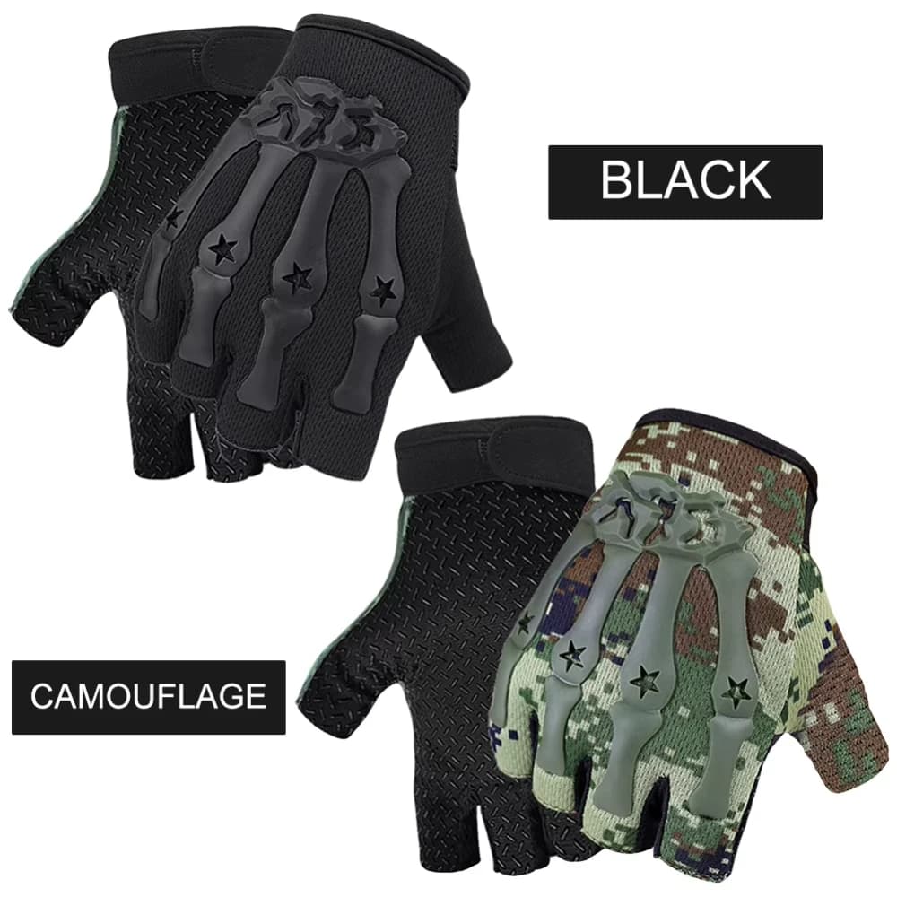 Guanti da ciclismo a mezze dita, guanti fitness antiscivolo per mountain bike, allenamento all'aperto, resistenti all'usura.