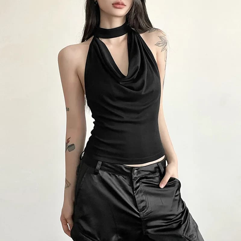 Gilet all'americana sottile da donna, tinta unita, semplice, casual, tutto-fiammifero, fresco, sicuro, sexy, bellissimo, da viaggio estivo