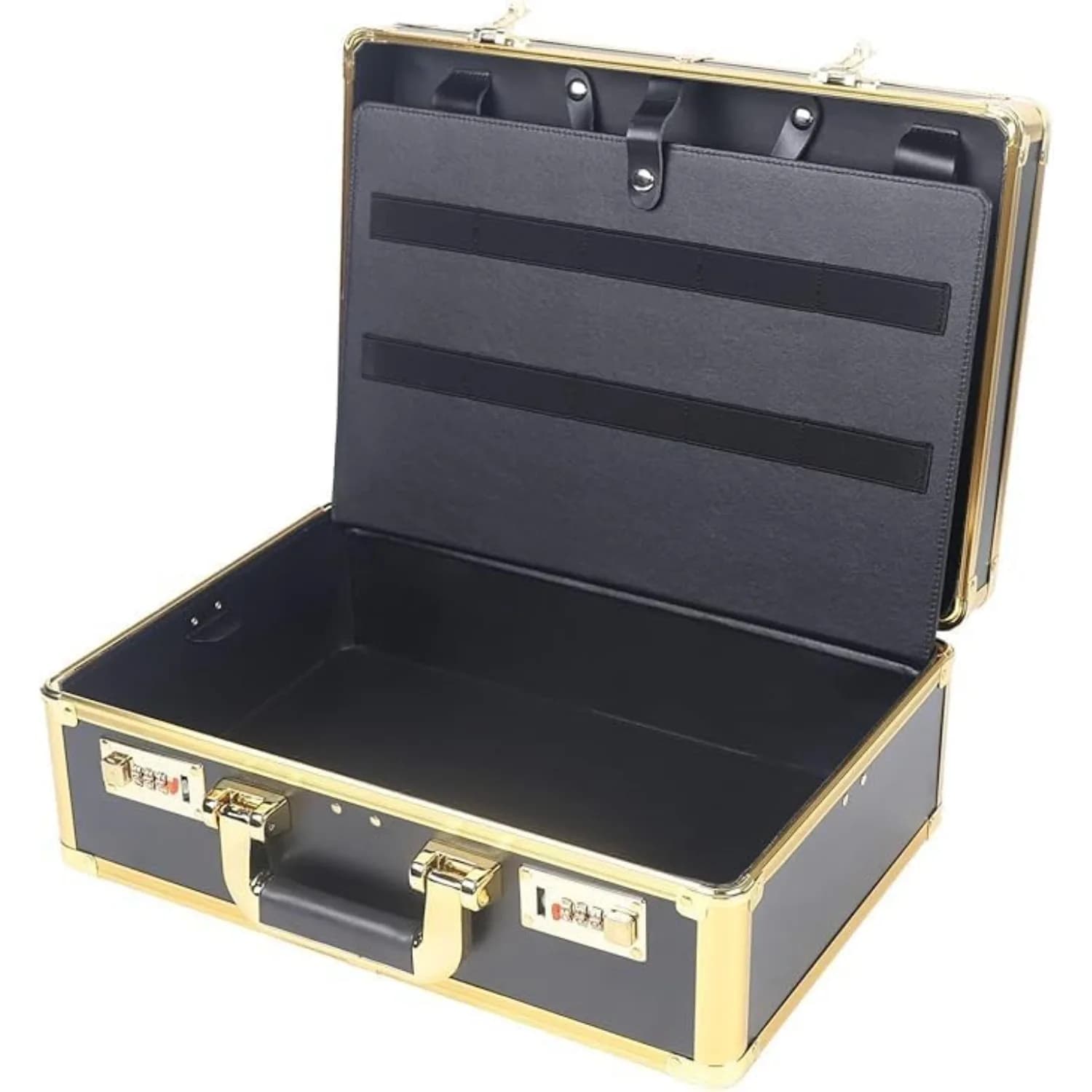 Custodia da barbiere professionale, custodia per kit di attrezzi da barbiere, cassetta degli attrezzi da barbiere da viaggio a doppio strato, custodia da trasporto di lusso per strumenti per lo styling dei capelli di bellezza