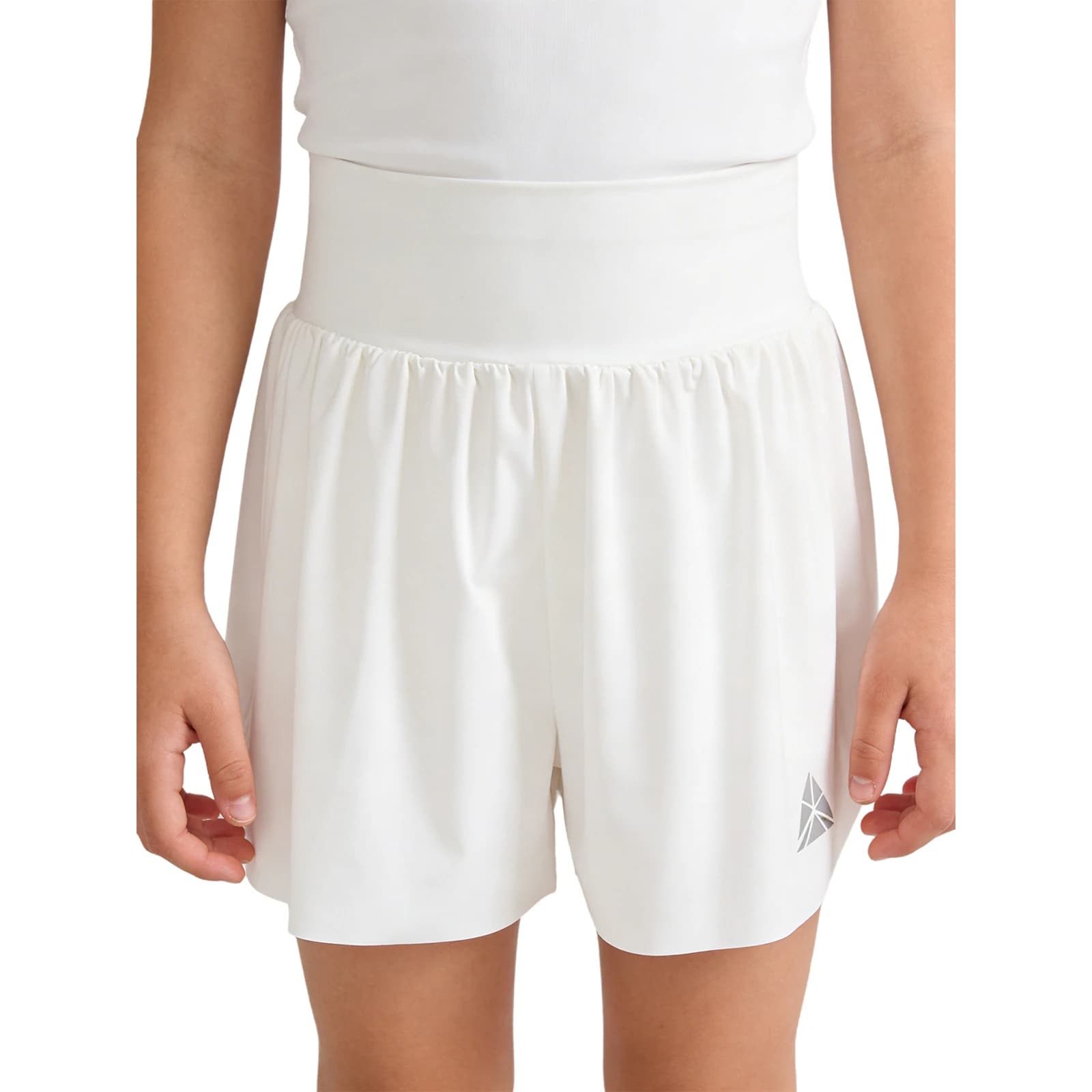 Pantaloncini Sportivi per Bambine, Asciugatura Rapida, Vita Alta Elastica, Spacco Laterale, Pantaloncini Integrati per Badminton, Tennis e Ciclismo