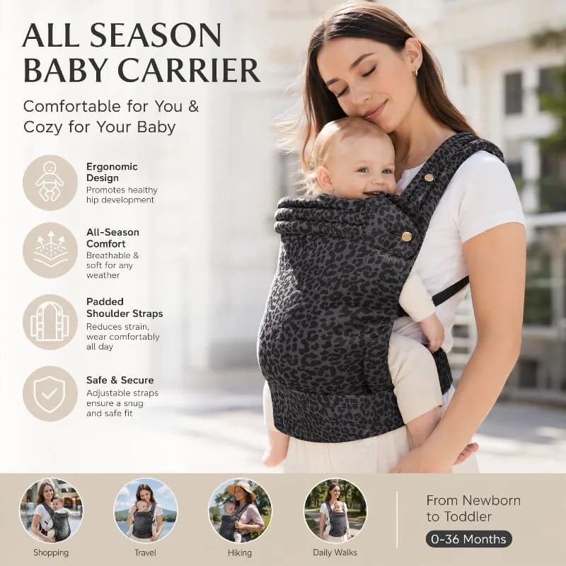 Ergonomic Adjustable 4 Seasons Baby Carrier Fashion Cotton Both Shoulders Waist Stool Outdoor Infant Carrier for Moms Dads