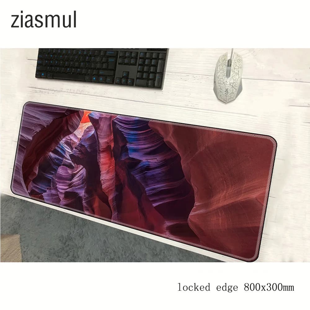 Antelope Canyon mouse pad anime Computer mat 900x400x3mm gaming mousepad large thick padmouse keyboard games pc gamer desk