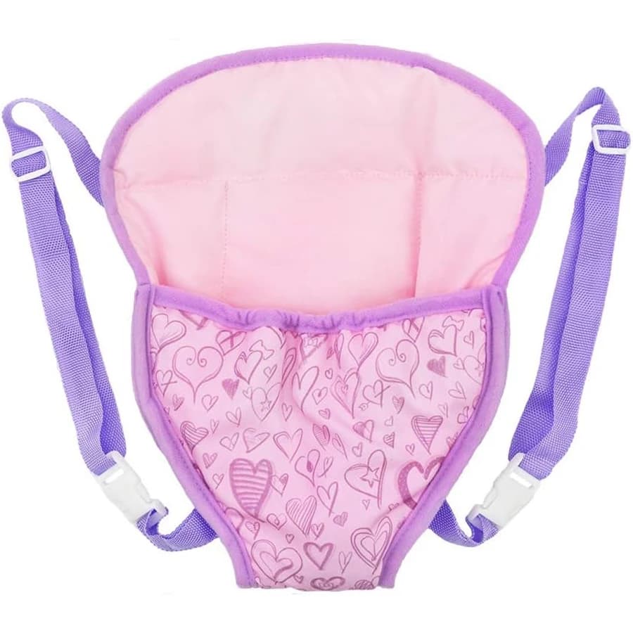Zaino porta bambole Accessori per bambole Portaoggetti anteriore e posteriore con cinghie per bambole da 15 pollici a 18 pollici, Unicorno