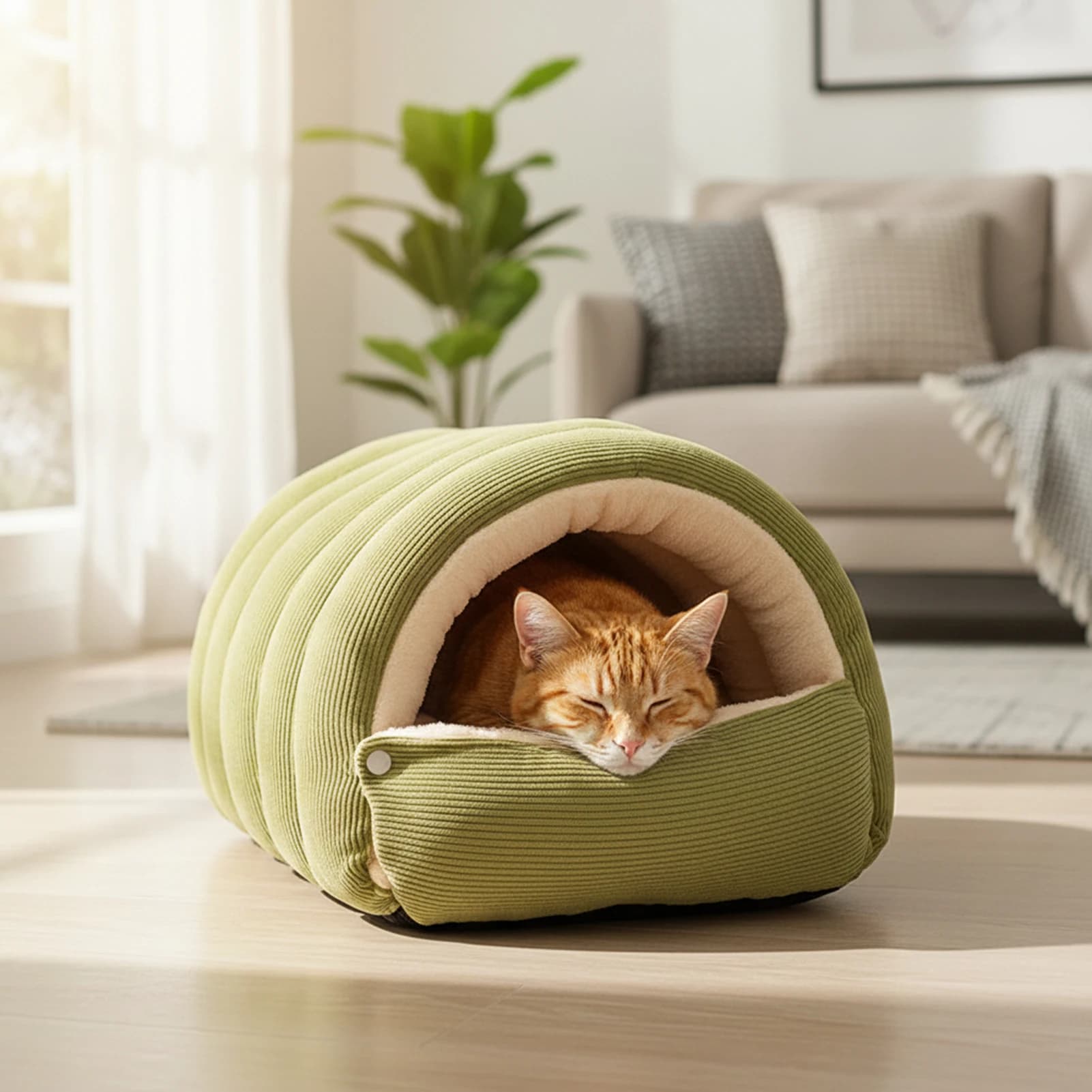 Lettino per animali domestici Lettino per animali addensato lavabile rimovibile Calore Design chiuso Imbottitura in cotone PP Nido per gatti Quattro stagioni per la casa del cane gatto