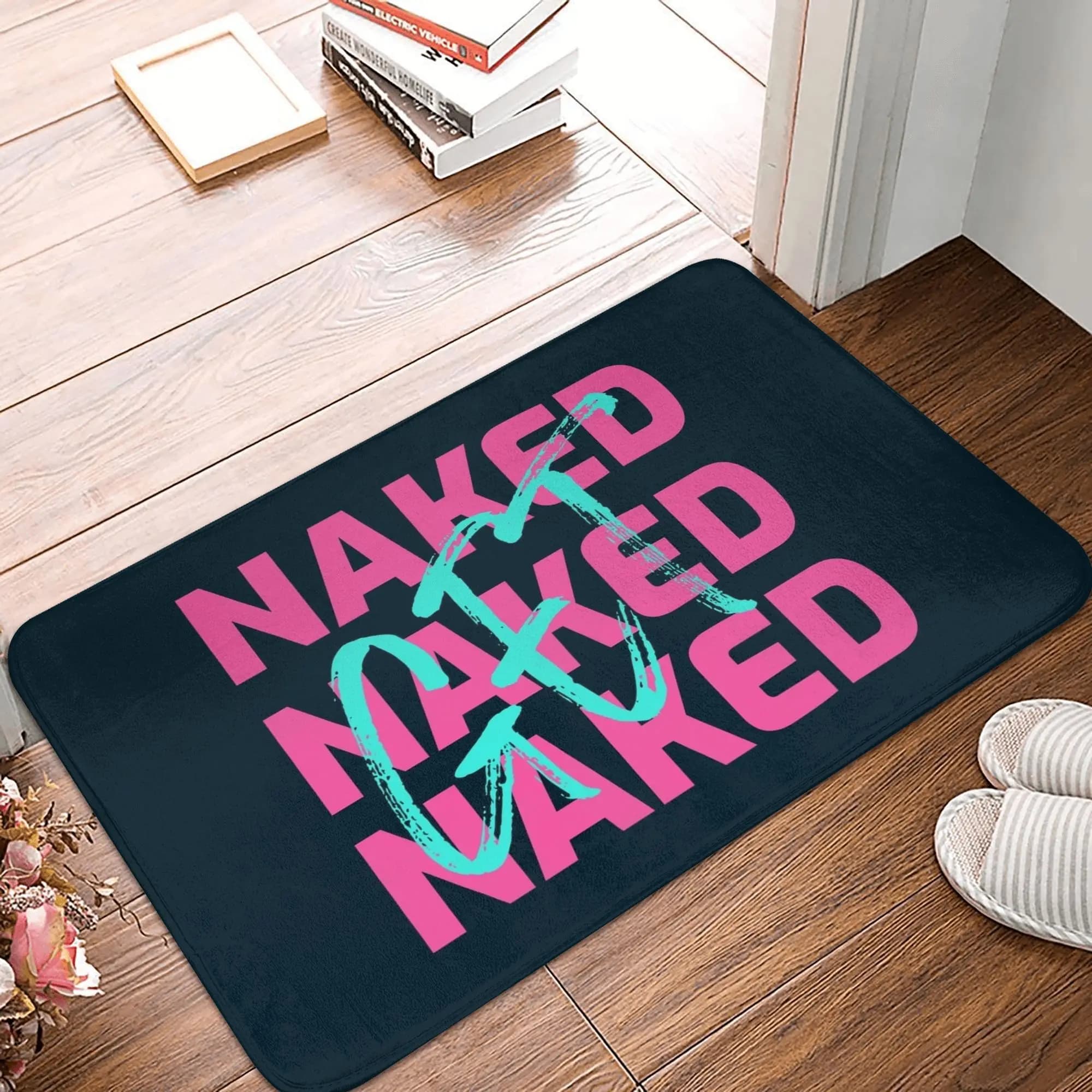 Tappeto Get Naked antiscivolo per cucina, bagno, camera da letto, balcone, ingresso, tappetino per porta