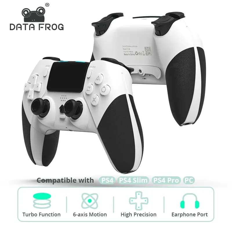 Controller Wireless Bluetooth DATA FROG per Controller PS4 Gamepad per Joystick per PC per Console di gioco sottile PS4/PS4 Pro/PS4