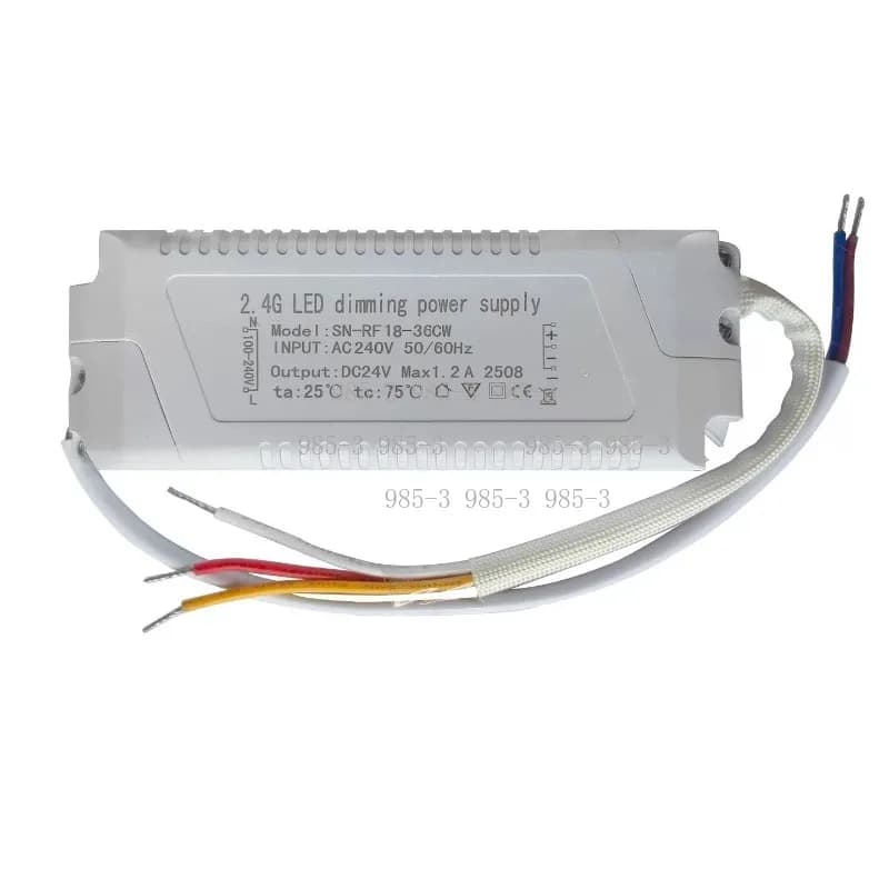LDE lamp constant voltage drive power supply 2.4G stepless dimming controller LED strip lamp remote control rectifier