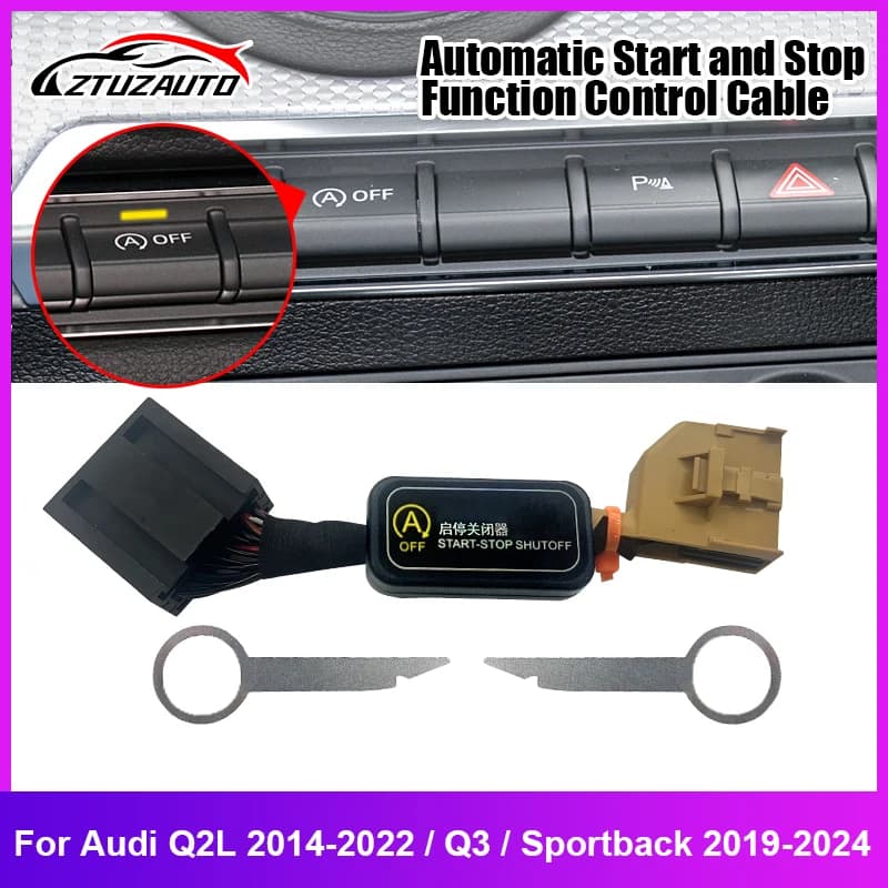 Avviamento automatico Arresto Motore Sistema Smart off Canceller Elimina Eliminatore Dispositivo Disabler Spina cavo A-Off per Aud Q2L Q3 2018-2024