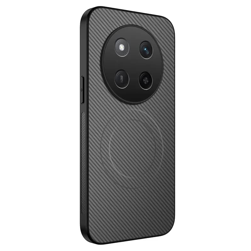 Anti-Drop Carbon Fiber Soft Phone Case for Honor X9C Smart X9D X9B X8C X7D X7C X7B X6C X6B Magnetic Wireless Charging Back Cover