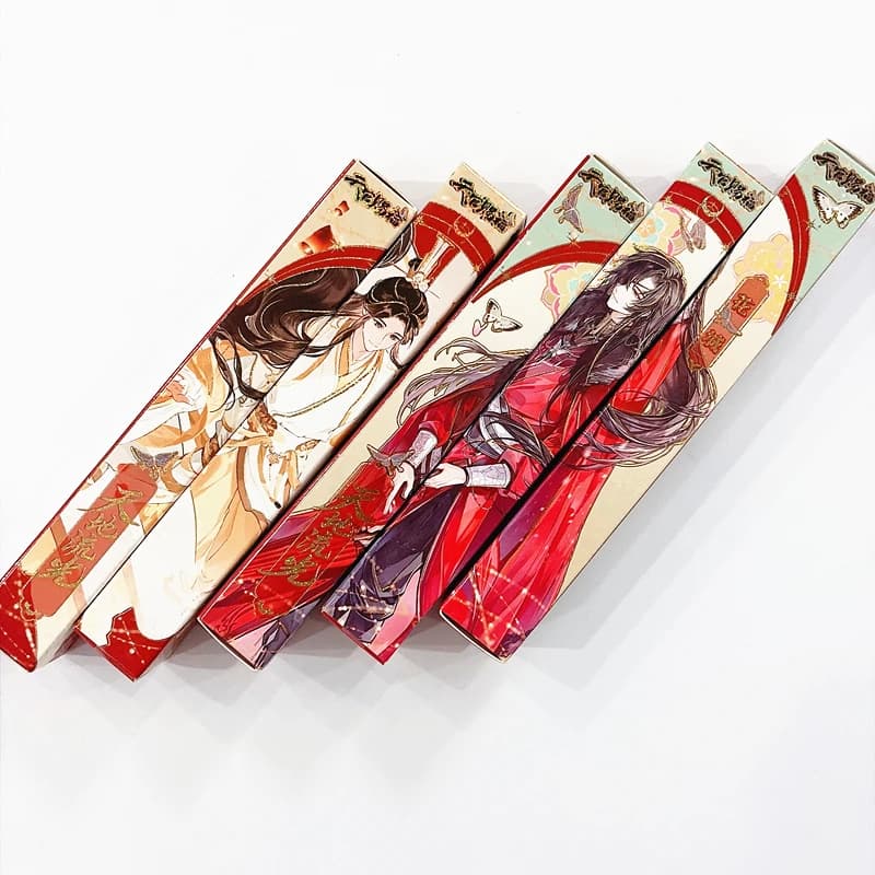 Random 5PCS Heaven Official's Blessing Gel Pen - Tian Guan Ci Fu Xie Lian, Hua Cheng Black Writing Pen Study Stationery