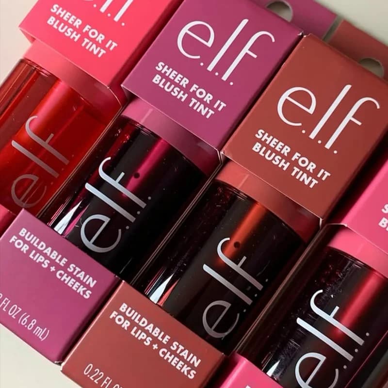 Elf Liquid Blush Highlighter Contouring Illuminating Shimmer Powder Quick-drying Non-sticky Natural Facial Makeup Soft Texture