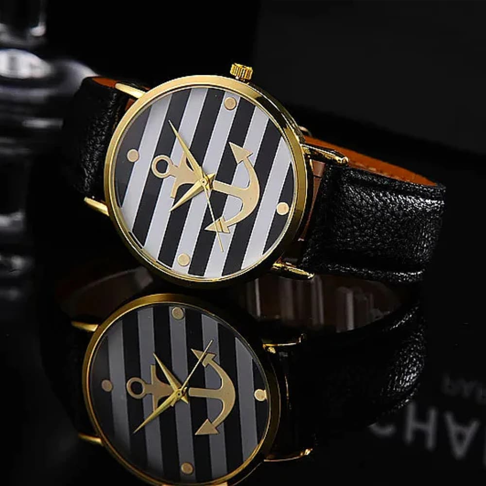 Moda 2021 Orologio da ancoraggio per barche Orologi al quarzo in pelle da donna Ginevra Orologi da donna casual bianchi Orologio femminile Relogio Feminino