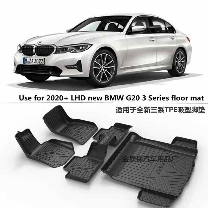 Tappetini per auto BMW G20 320i 330i, set completo per tutte le stagioni, tagliabili e adattabili, impermeabili, per BMW G20 320i 330i 325.