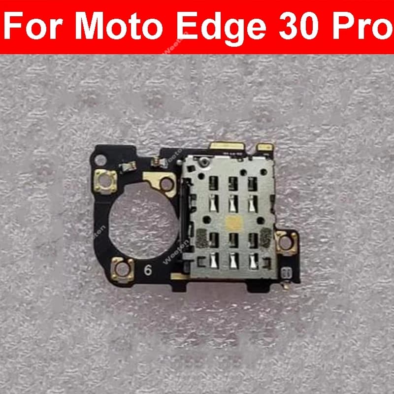 Per Motorola MOTO Edge 30 Pro edge30pro Sim Card Tray Board lettore di schede SIM parti del connettore della scheda
