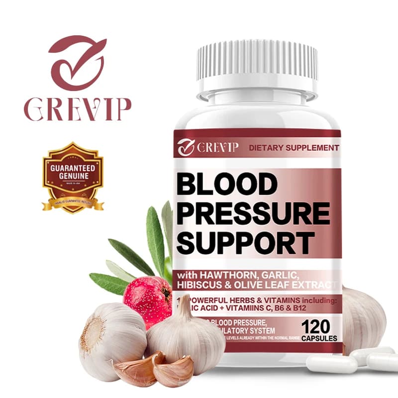 Supplement for blood pressure-supports balanced blood pressure levels and promotes heart and brain health
