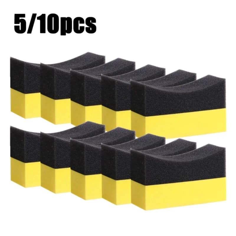 1/50pcs Auto Pulizia Spugna Set di Spazzole per Ruota Auto Pneumatico Lavaggio Pulire Pulire Acqua di Aspirazione Spugna Pad Cera Lucidatura Pneumatici Spazzole Strumenti