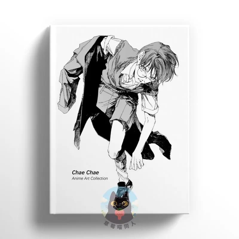 Chae Chae Artwork Illustration Collection 120p Anime Art Book Character Line Art Pose Reference Sketch Drawing Guide