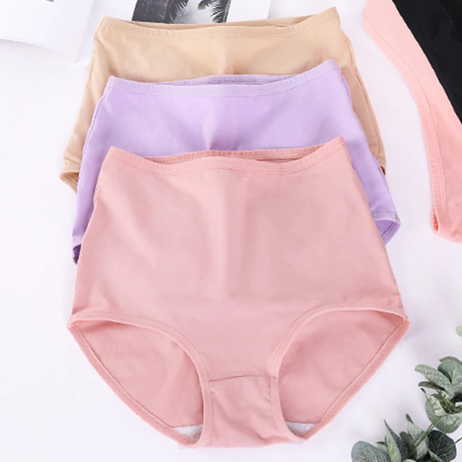 Women's high-end, breathable, soft, comfortable, elasticated, plain color, for everyday use