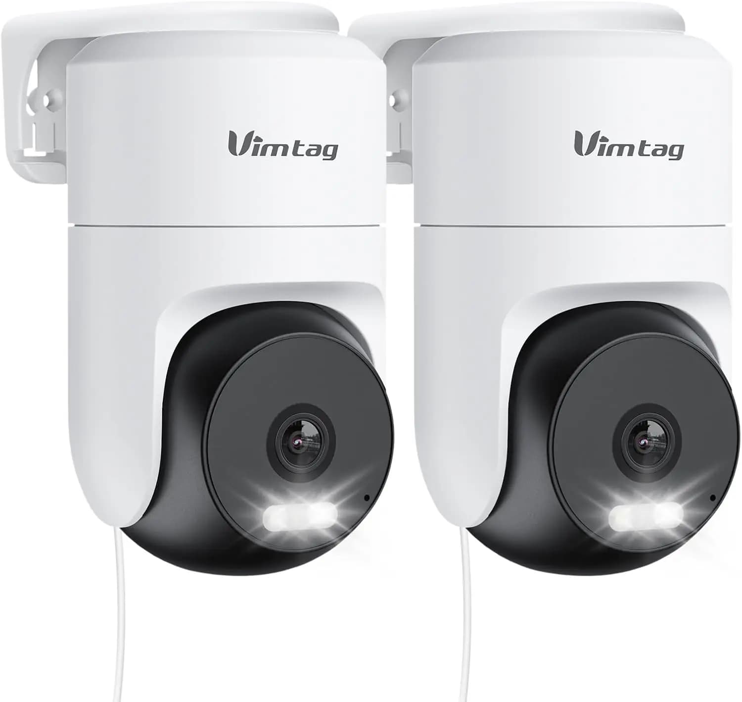 Telecamera di Sicurezza Esterna 2.5K con Visione a 360 Gradi ° Visualizzazione, Tracciamento del movimento, Visione notturna a colori, WiFi dual-band e audio bidirezionale