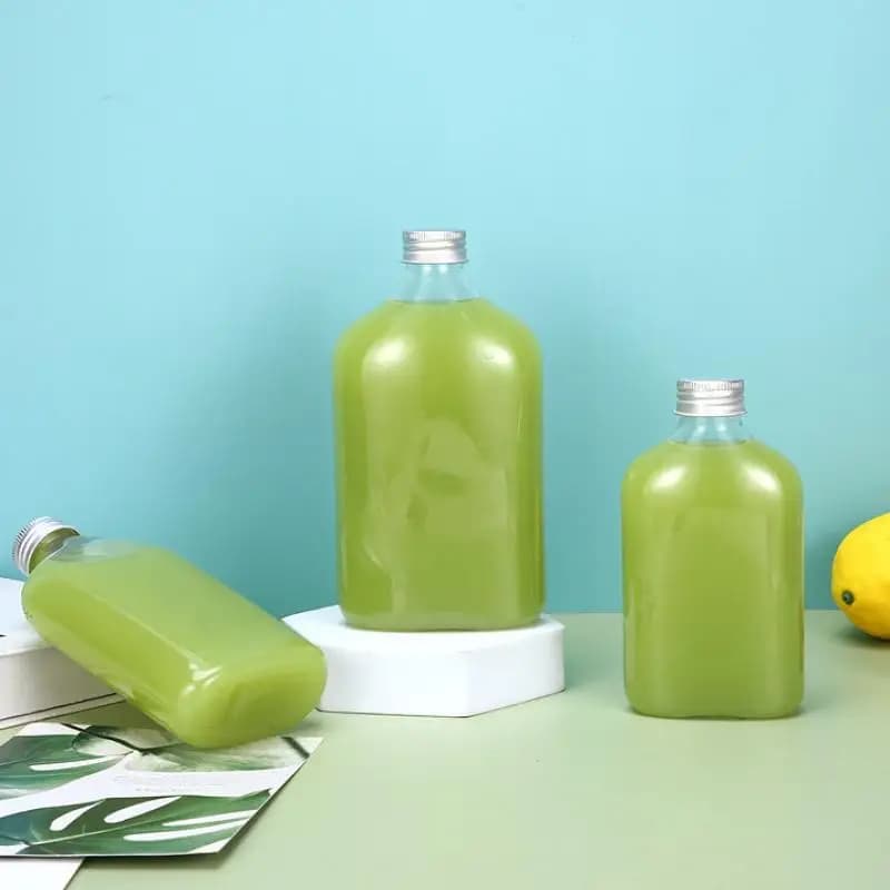1pcs Plastic Milk Tea Drink Bottle Take Out Coffee Milk Tea Bar Supplies Jars Drink Storage Containers For Food Party