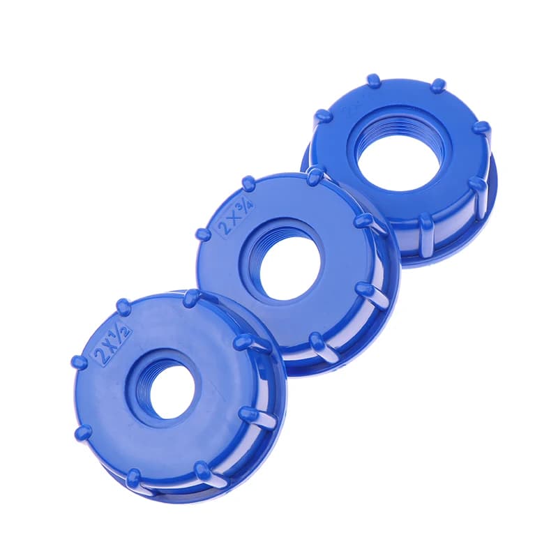 Adattatore Riduttore per Serbatoio d'Acqua IBC S60x6, Adattatore per Contenitore da 1/2, 3/4, 1 Pollice, Adattatore per Tubo da Giardino e Serbatoio d'Acqua da Gallone