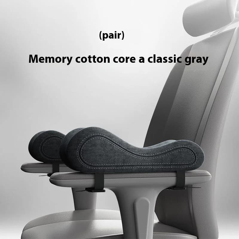 1 paio di cuscinetti per braccioli per sedia in lattice e cotone memory, cuscino per braccioli per sedia da computer, cuscinetto per alleviare la pressione sui gomiti e sull'avambraccio, per casa e ufficio