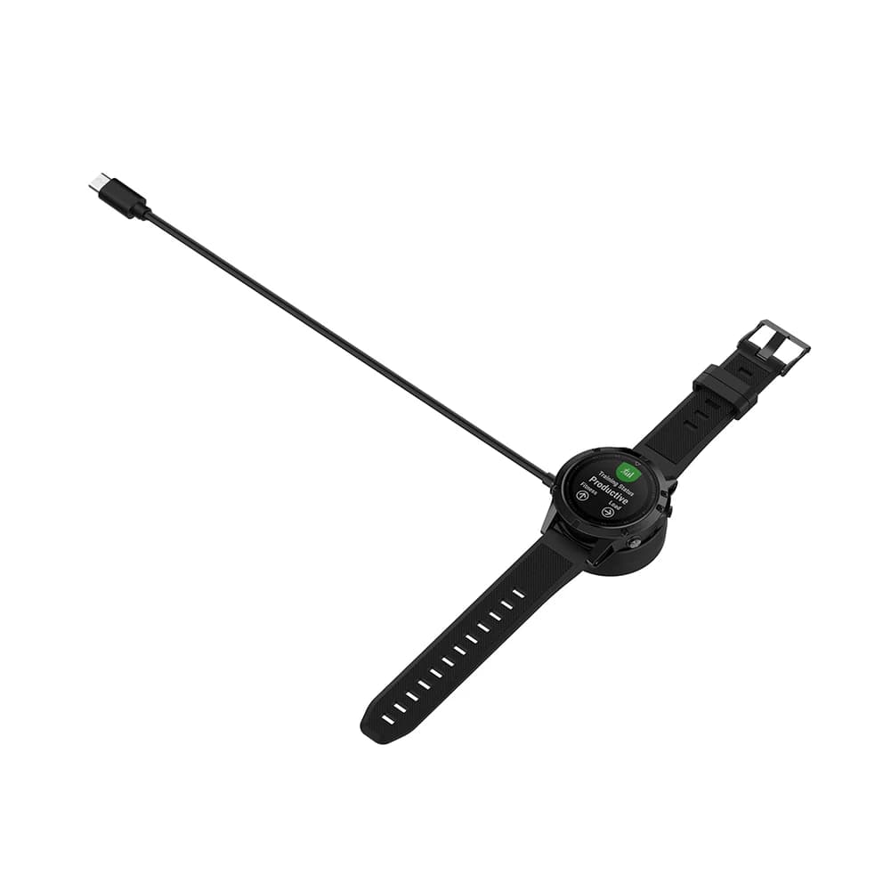 Smart Watch Charger Base Data Cable Universal USB Charger Dock Type-C Interface 1m Cable for Forerunner 265 265S 965