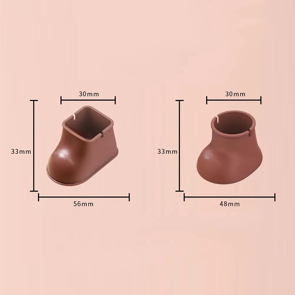 8Pcs Premium Silicone Chair Leg Protectors Furniture Feet Covers Anti Slide Shake Tilt Floor Protector for Hardwood Laminate