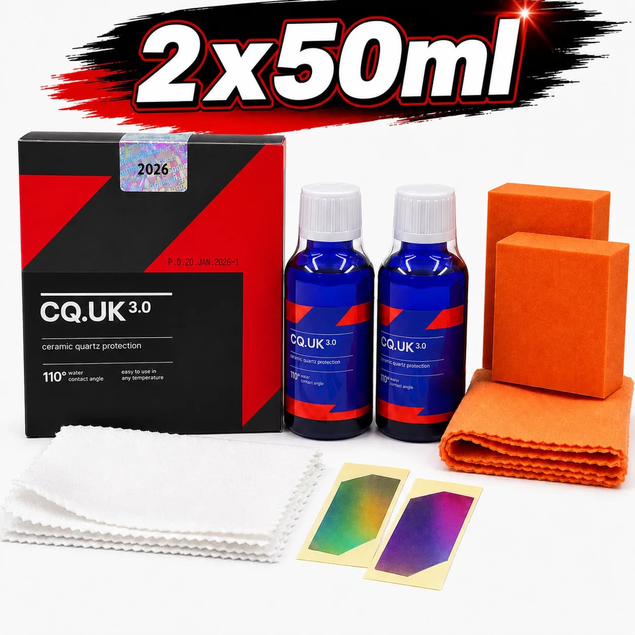 Car Ceramic Coating CAR CQUARTZ UK 3.0 Based Nanotechnology Bonds To Paint Glass Metal and Plastic Paint Care CQ UK 3.0