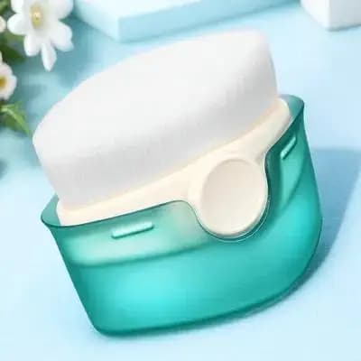 Bottom Brush with Liquid Makeup Tip, Cream and Powder, Bearingless Mixing, Airbrush Finish with Travel Protective Cover