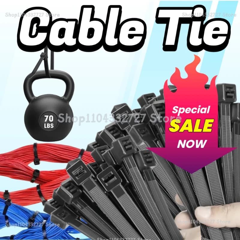 Fascette stringicavo autobloccanti in nylon, set di fascette per cavi, anelli di fissaggio, fascette a zip, organizer per cavi