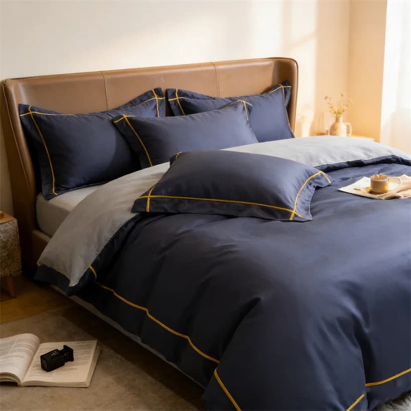 100% Egyptian Cotton Bed Linen Set with Luxury Embroidery, Cover, Bed linen and Long Fiber Cotton