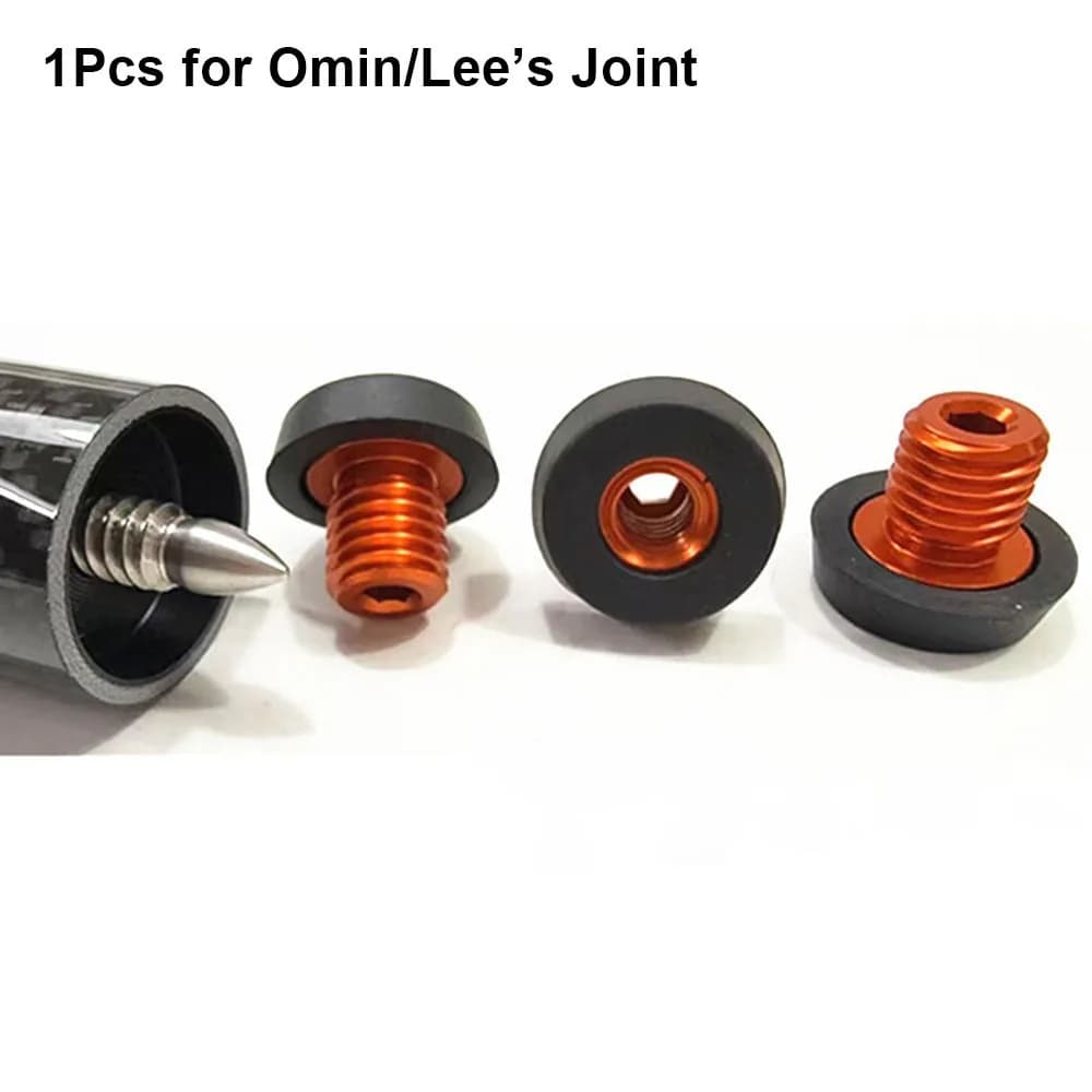 1Pcs Billiard Extension Accessory Billiard Cue Bumper Bottom Cover Pool Cue Back Plug Screw Rubber for MEZZ/Universal/HOW/PERI