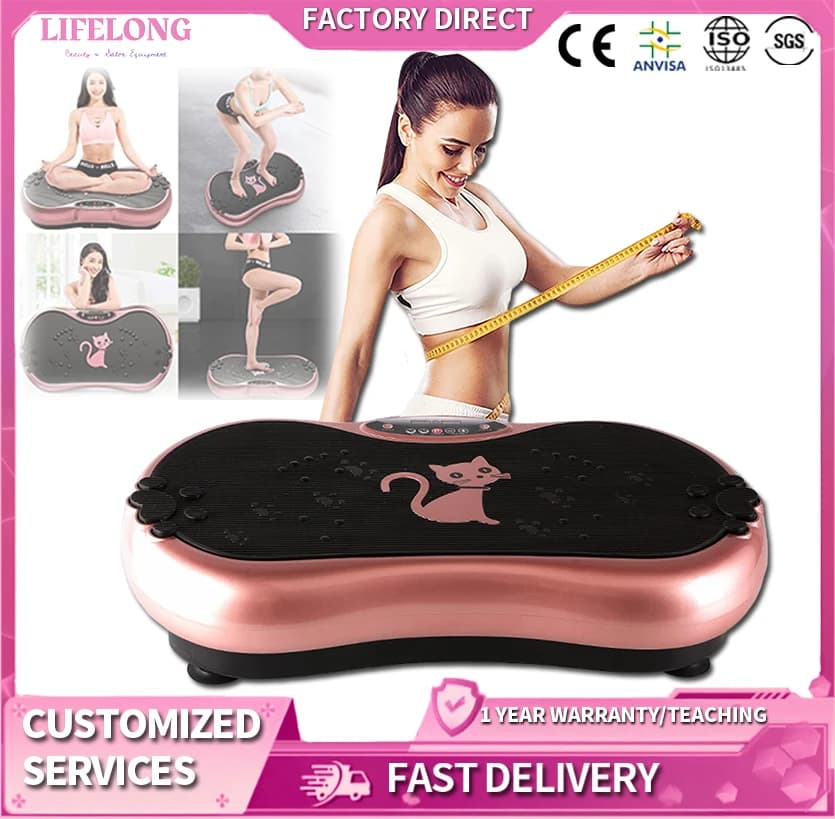 Sanitary device Vibrating plate Machine with Bluetooth Lymphatic drain Burning fat Weight loss Full body workout Home use